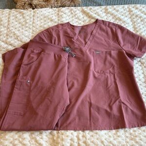 Figs Mauve Scrub Set